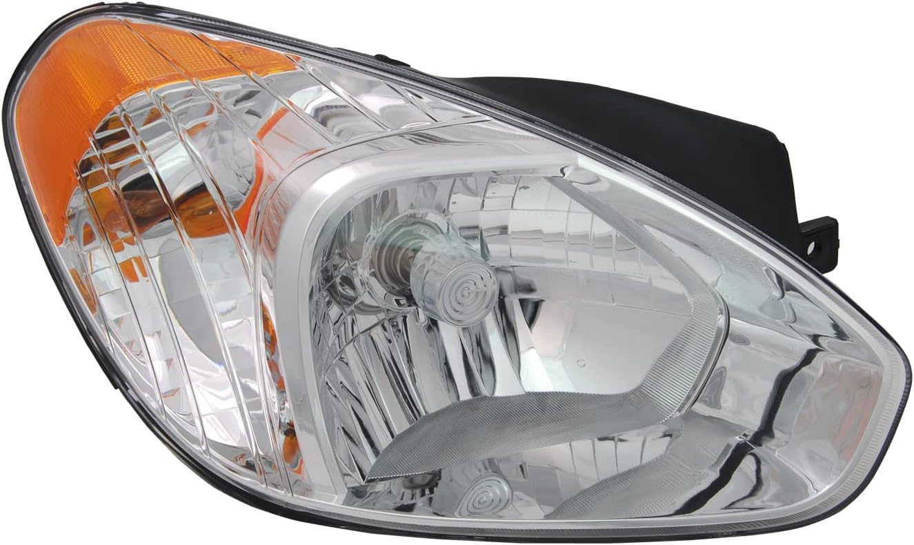 TYC Right Headlight Assembly Compatible with 2006-2011 Hyundai Accent