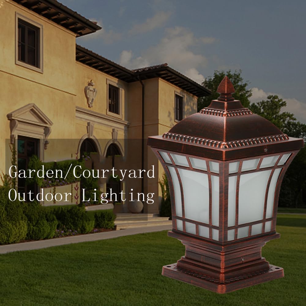 Farola de Exterior,Lámpara de Sobremuro para Exteriores,Luces Jardín Impermeable para Paisaje Caminos Deco (D)