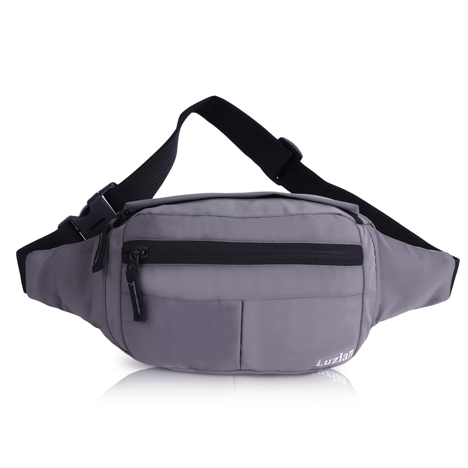 Luzian Waist Bag for Men | Fanny Waist Pouch Pack | Small Chest Bags for Boys | Travel Side Sling Waist Bag | Travel Essentials for Running, Riding a Bike (Grey) (B0CYRG7KWC) Amazon Price History, Amazon Price Tracker
