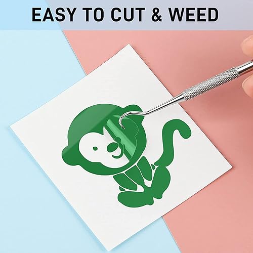 Miniatura 2 de Vinilo permanente verde oscuro para Cricut vinilo adhesivo IModeur para Cricut rollo de vinilo permanente de 12 pulgadas x 12 pies paquete de vinilo