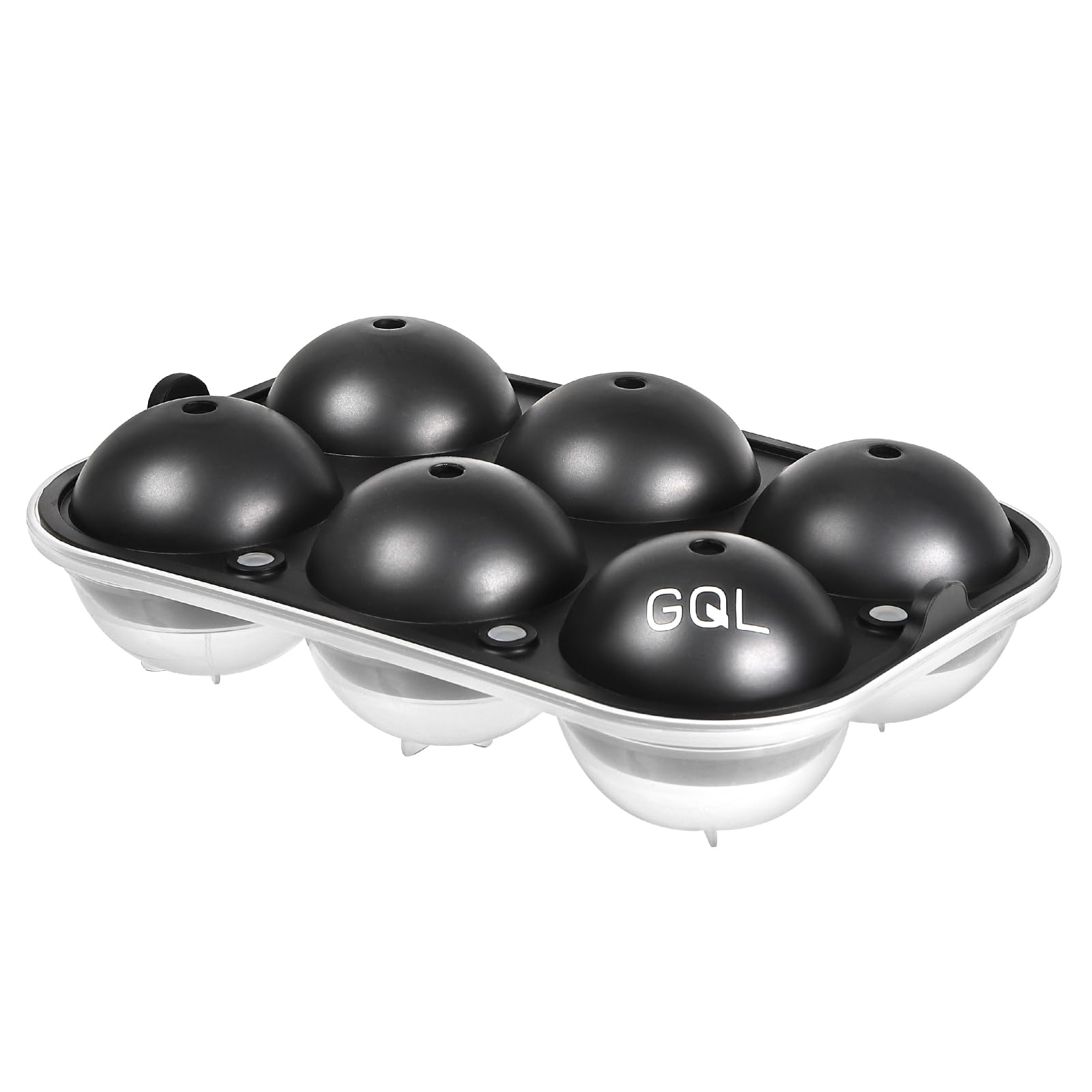 Amazon | GQL 丸氷 製氷機 5.5cm球型 22×15×7cm シリコン製 黒 | GQL 