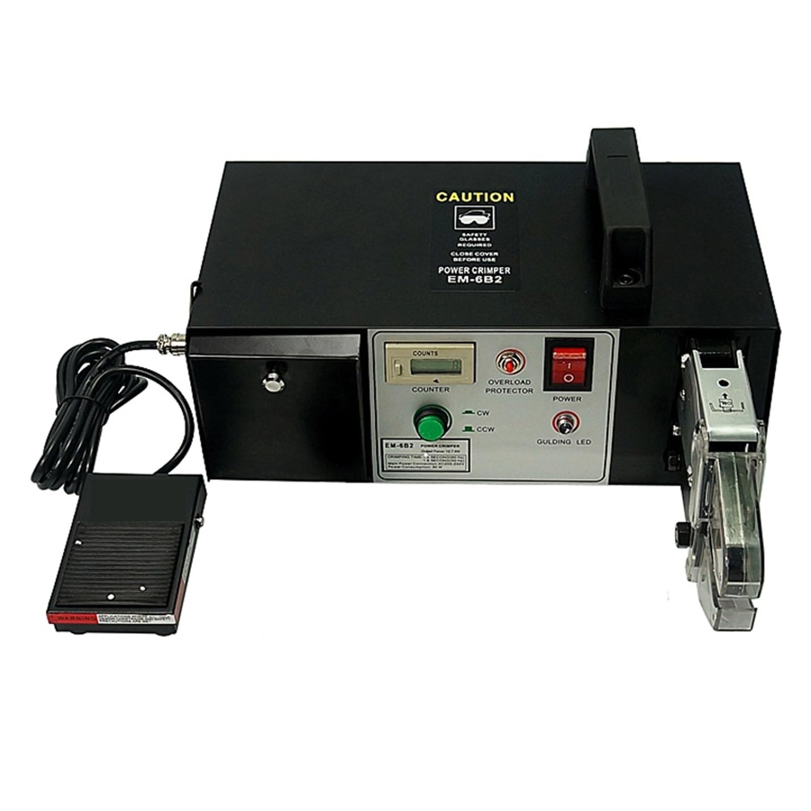 Jhxhfjxz One Color Electric Terminal Crimping Machine Em6b2 Crimper Cable Tool With 7 Crimping Dies For Many Kinds Of Terminals Versitile