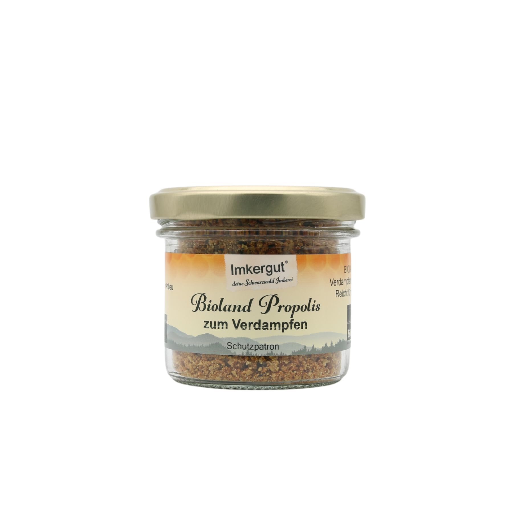 Imkergut Premium Rohpropolis | naturbelassene Propolis in bester Imker-Qualität | Schwarzwald Imkerei | 50 g Glas