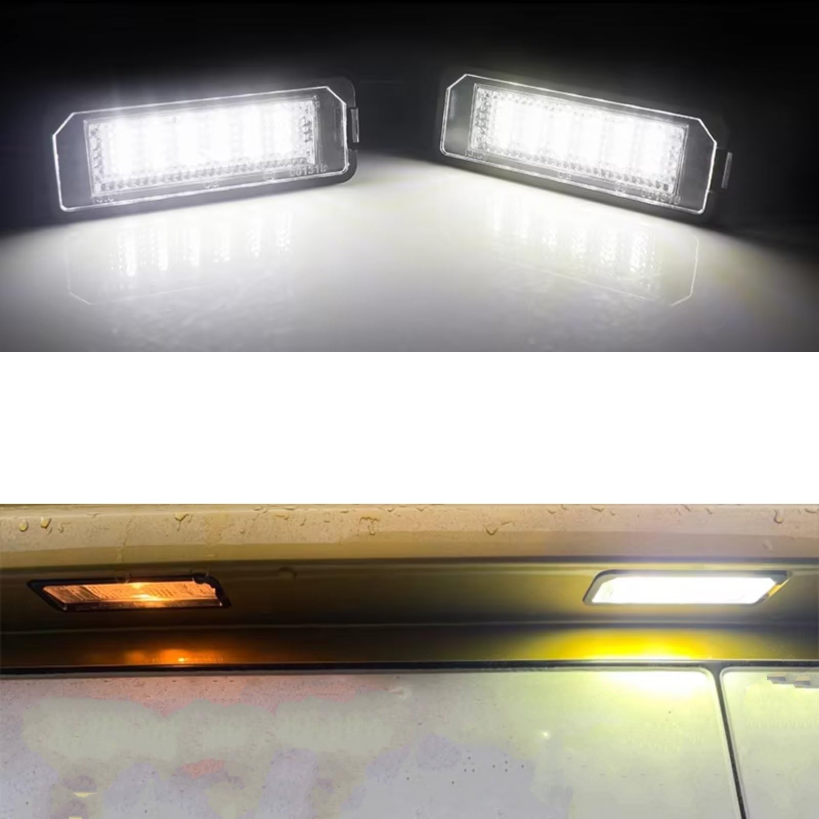 Iluminación Matricula Vehiculo Compatible Con VW Para CC 2009 2010 2011 2012 2013 2014 Para Eos 2007 2008 2009 2010 2011 2012 2013 2014 Luces Matrícula Lámparas Matrícula Trasera Con Canbus