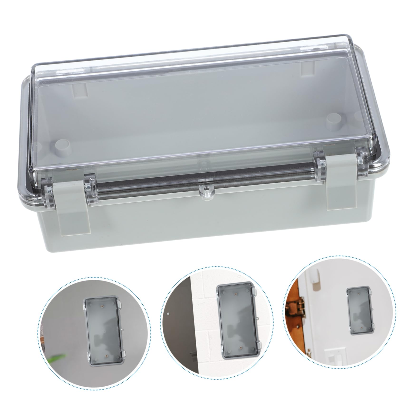 Gatuida 3pièces Boîtier De Jonction Étanche Pour Usage Extérieur Avec Couvercle Transparent Dimensions