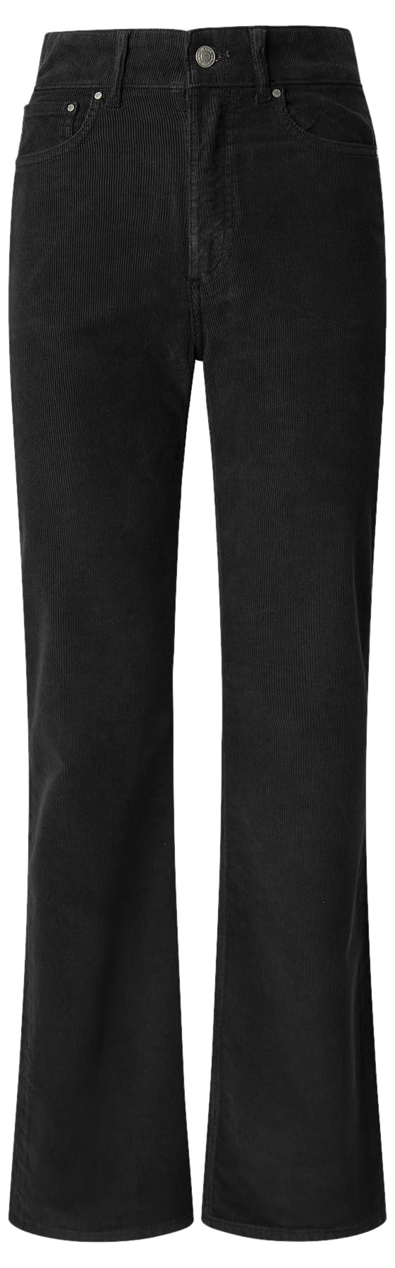 Pepe Jeans Willa - Pantalones de Pana Acampanados de Cintura Alta para Mujer, Color Negro (Negro), Talla 25W/32L, Negro (Negro), 25W / 32L