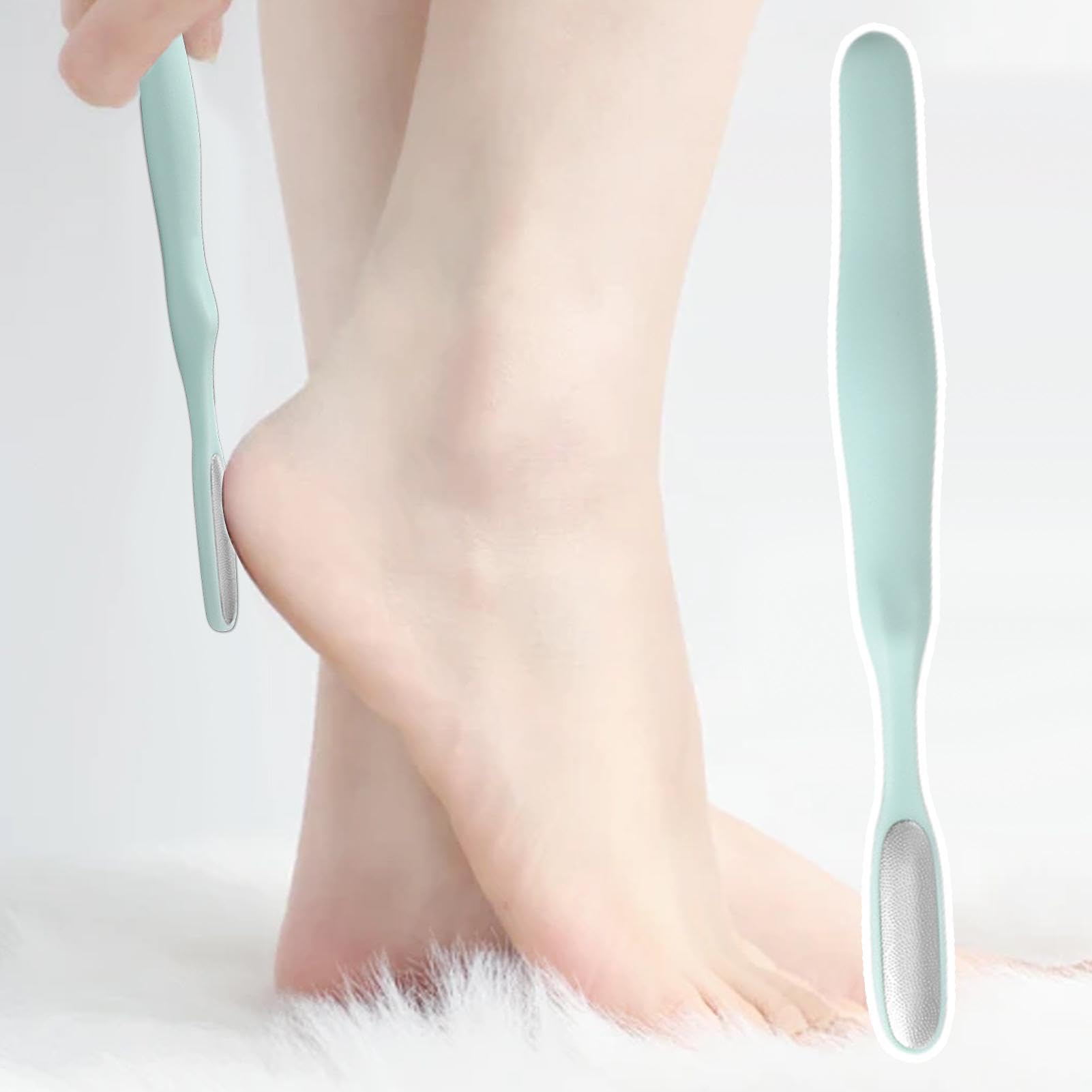 Cepillo de limpieza de espacios entre los dedos de los pies, para eliminar los callos de las limas de los pies,Herramienta reutilizable para eliminar la piel agrietada de acero inoxidable - Li