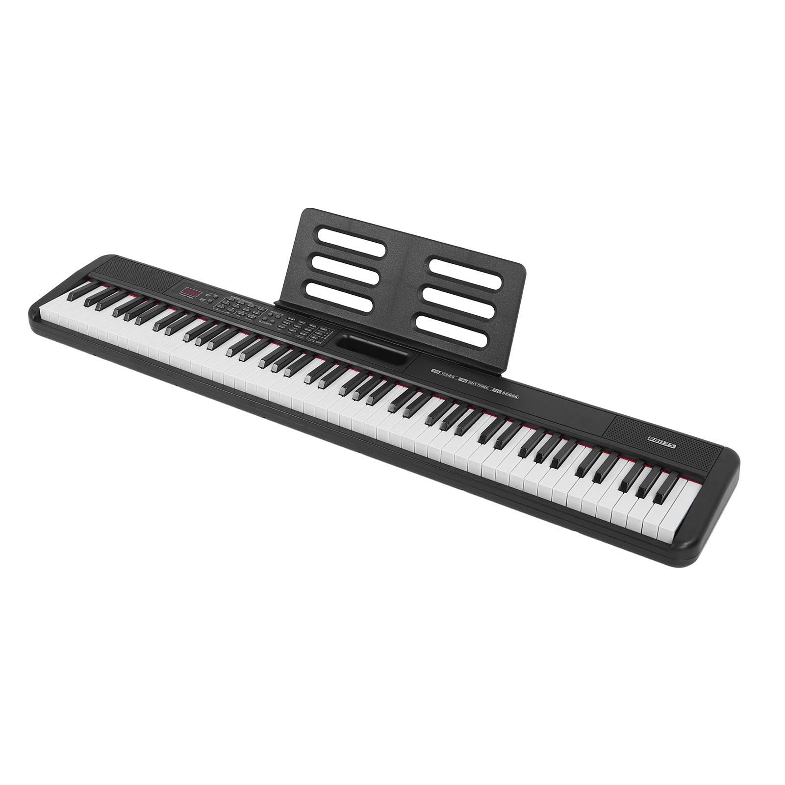 Domary Tastiera Elettrica per Pianoforte Portatile a 88 Tasti, 900 Toni, 700 Ritmi, 110 Brani Dimostrativi, modalità di Insegnamento a Doppia Tastiera per Principianti