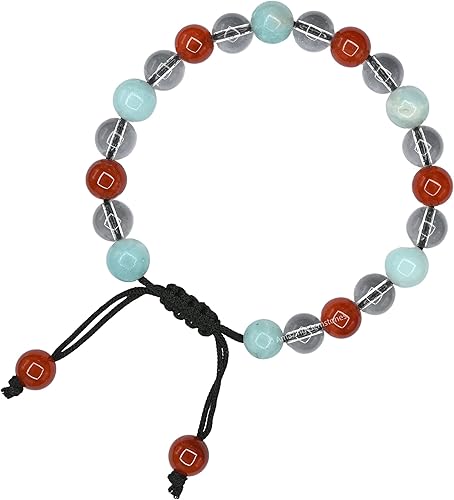 Miniatura 214 de Natural Healing Crystal Bracelet for Women - Mens Bracelet Energy Balancing Gemstones Set - Adjustable Stone Bead Bracelet for Men and Women - Anger