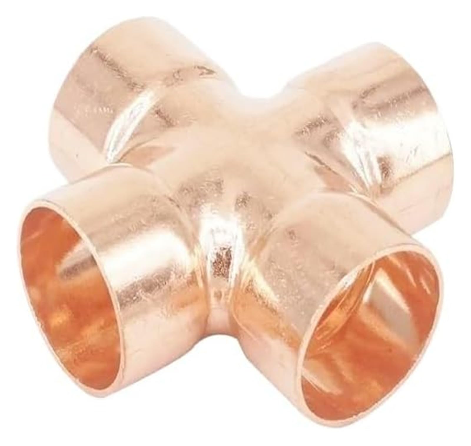 Raccordo for tubi, adattatore a croce con estremità in rame a 4 vie, for raccordo in ottone for ferramenta idraulica(42x1.4 mm)