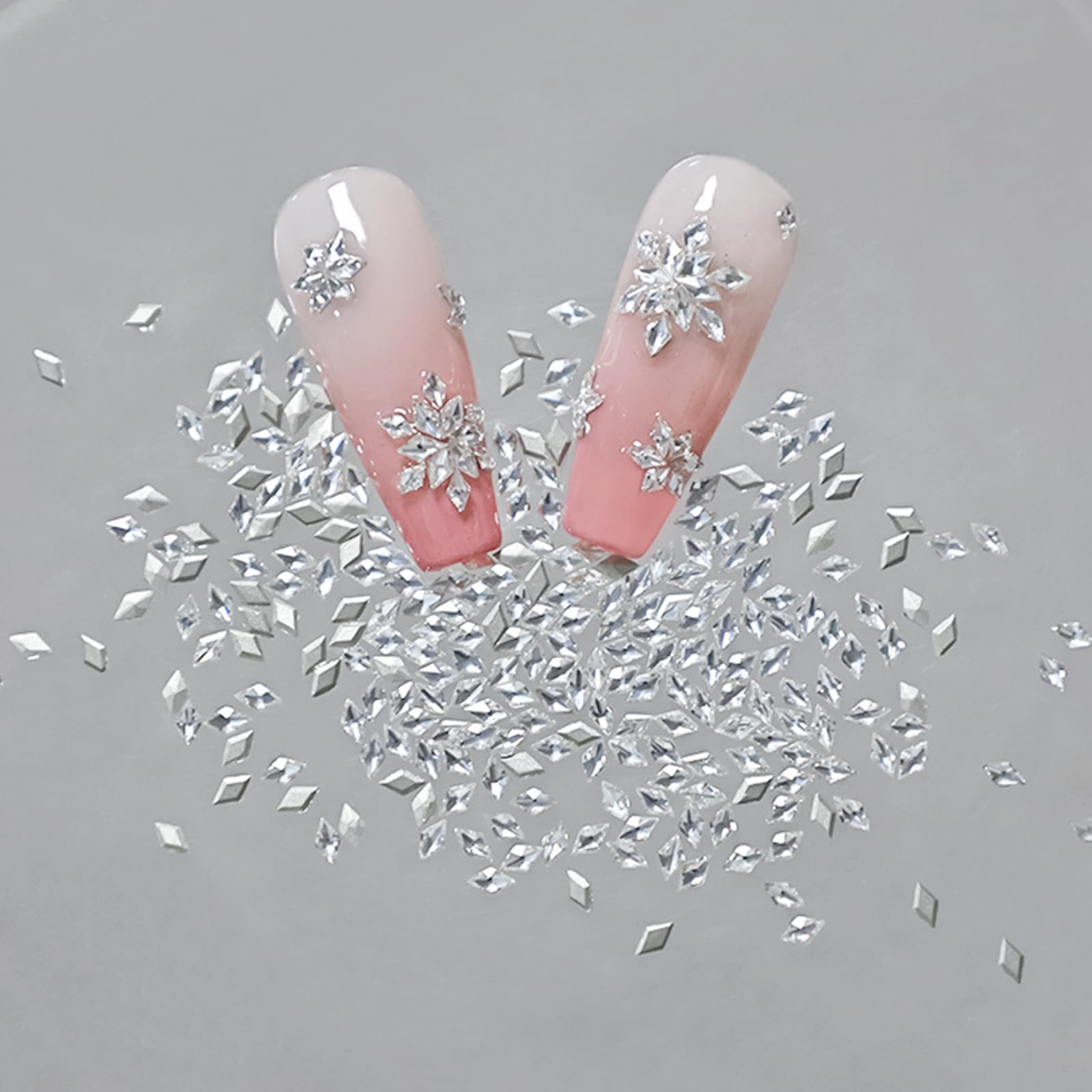 100pcs Strass 3D Ongles Nail Art - Cristal à Dos Plat 3mm, Rhinestones de Zircon Brillants pour Décoration - Strass Ongles, Nail Art 3D, Idéal DIY, Mariage & Accessoires