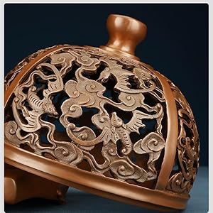 Incenseholdercopperincenseburneryunfupatternruyiincenseburnertearoomstudyincenseincenseburnerincenseburner Urban Country Home Decor Incense holder copper incense burner yunfu pattern ruyi incense burner tea room study incense incense burner incense burner urban country home decor