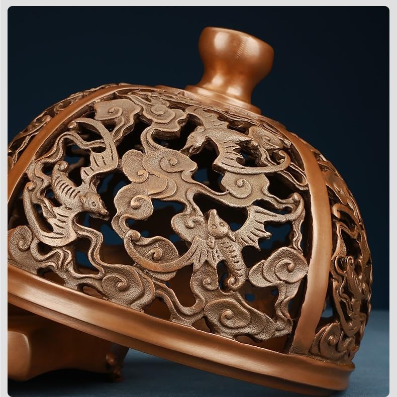Incenseholdercopperincenseburneryunfupatternruyiincenseburnertearoomstudyincenseincenseburnerincenseburner Urban Country Home Decor Incense holder copper incense burner yunfu pattern ruyi incense burner tea room study incense incense burner incense burner urban country home decor