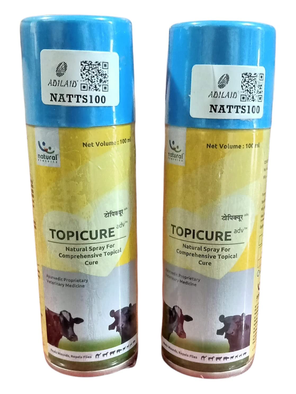 Topicure Advanced 100 ml - Natural Spray for Comprehensive Topical Cure (Pack of 2)