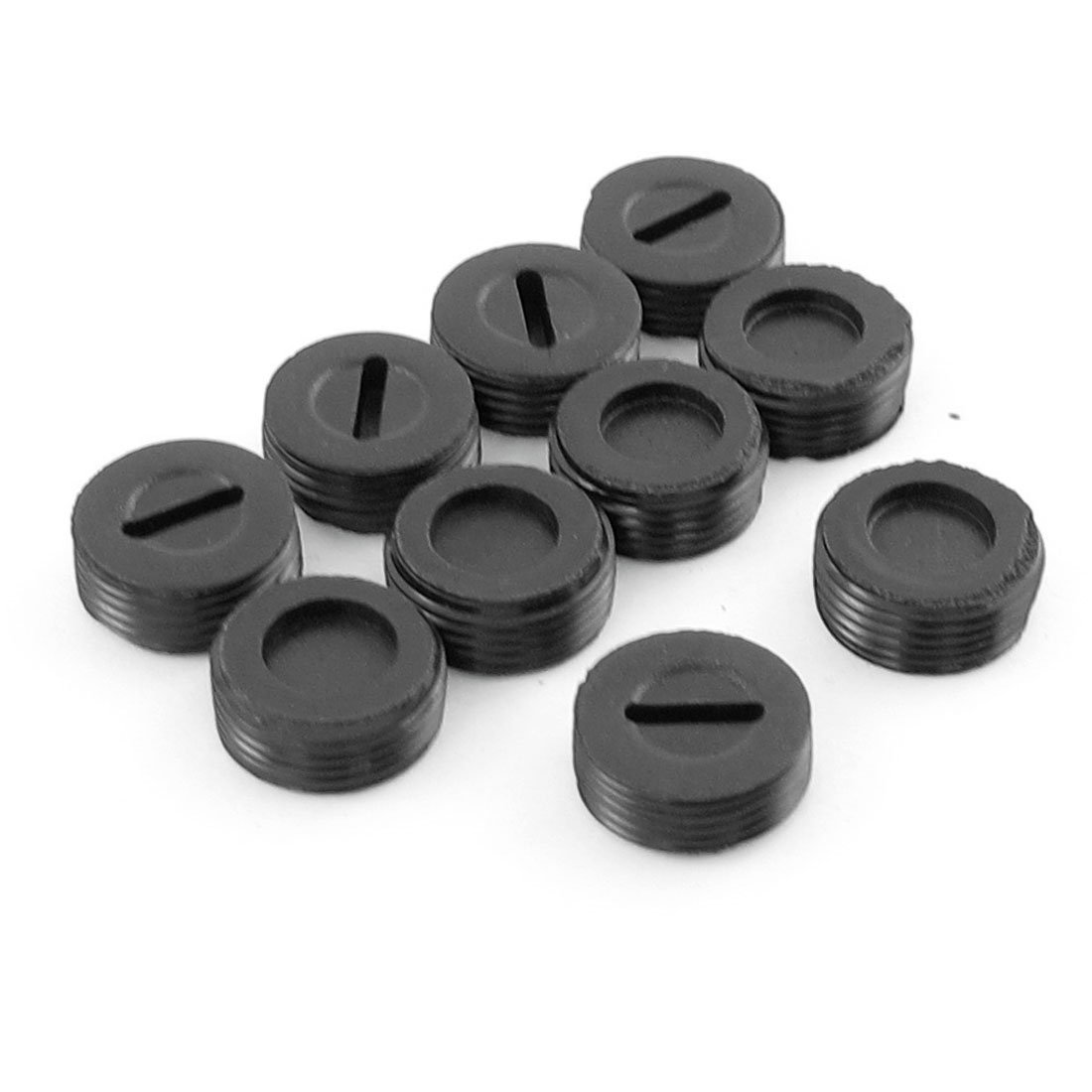 Uxcell Men's Black Sourcing Map 10 Pcs Thread 14Mm Diameter Carbon Brush Holder Caps
