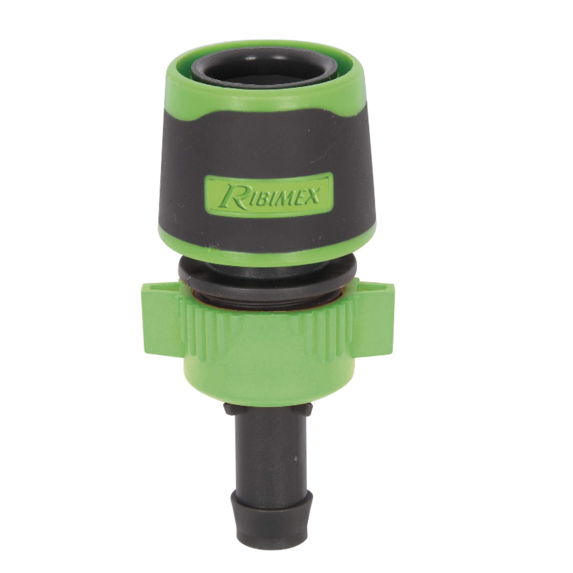 Ribimex Pra/​RB.1255 Raccord Rapide avec raccord cannelé, Gris et Vert