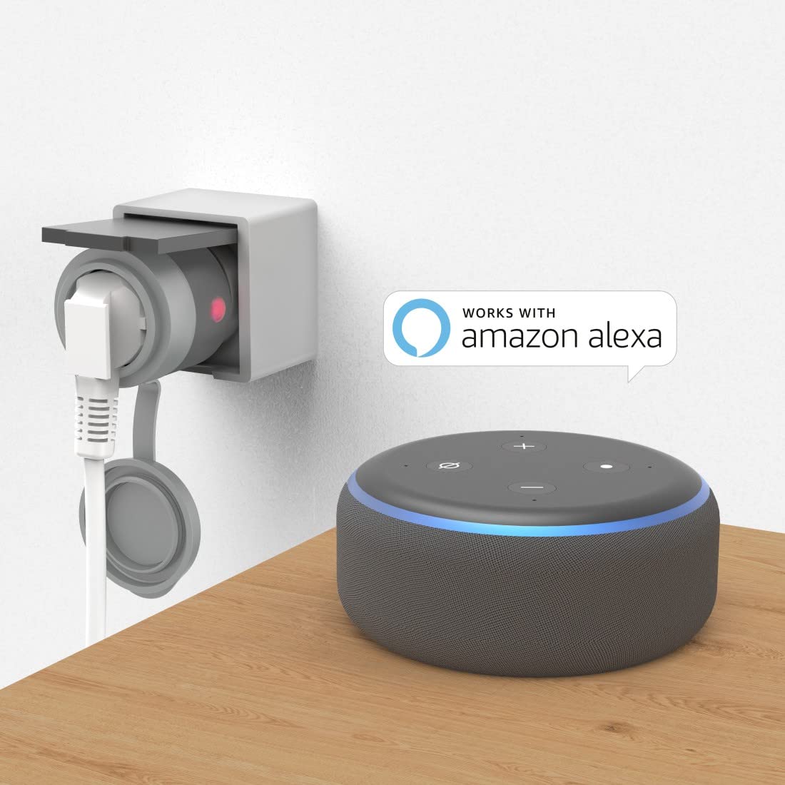 Hama Presa Wi-Fi per esterni (presa da giardino senza hub, presa Wi-Fi esterna per controllo app e vocale, illuminazione natalizia esterna, attrezzi da giardino, decorazione natalizia, resistente alle