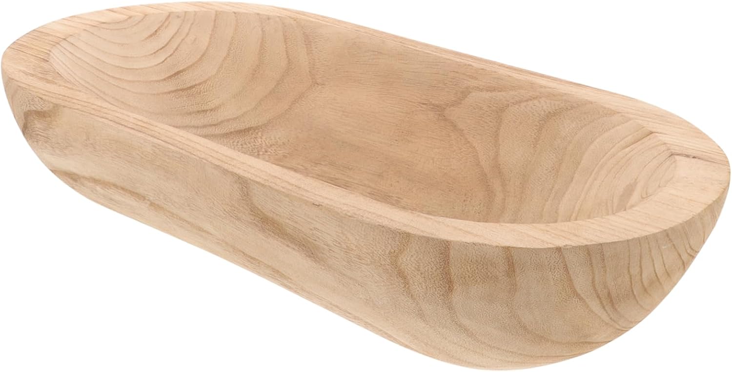 Zerodeko Handmade Wooden Bowl Decorative Bowl for Maximalist Decor for Candle Making and Home Ornament