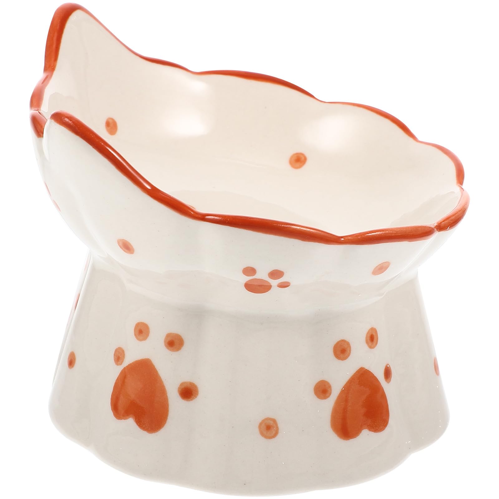 Gamelle céramique surélevée chat avec protection du cou renforcée