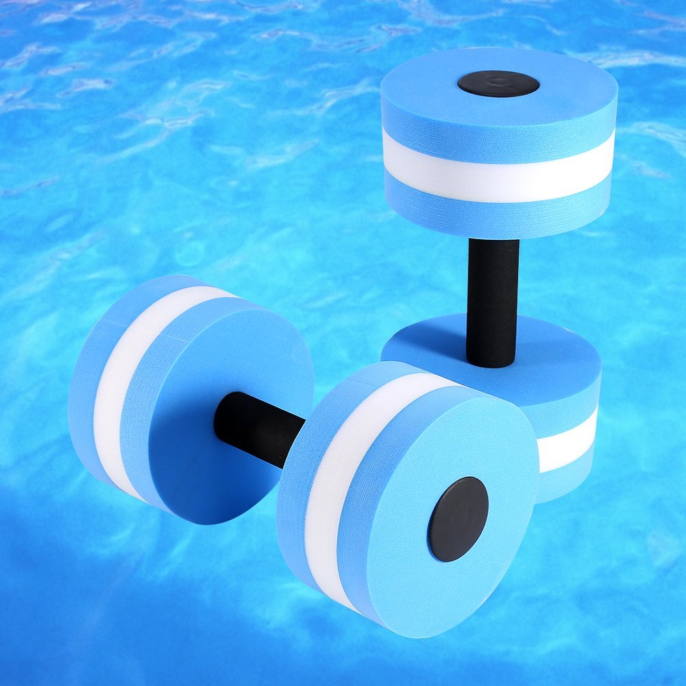 Wasserhantel für Aquafitness, EVA-Schaum Hanteln, 27cm x 15cm, Schwimmbad Fitness Training, Aerobic Gewichte für Oberkörper und Rückenübungen