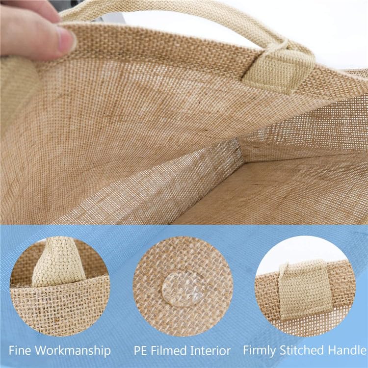 Bolsa Tote de Arpillera Personalizada para Playa miniatura 3