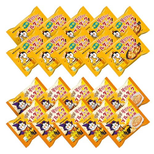 【公式】ブルダック炒め麺 味比べ20食セット（クアトロチーズ×チーズ 2種類×10食ずつ）の商品画像（Amazon）