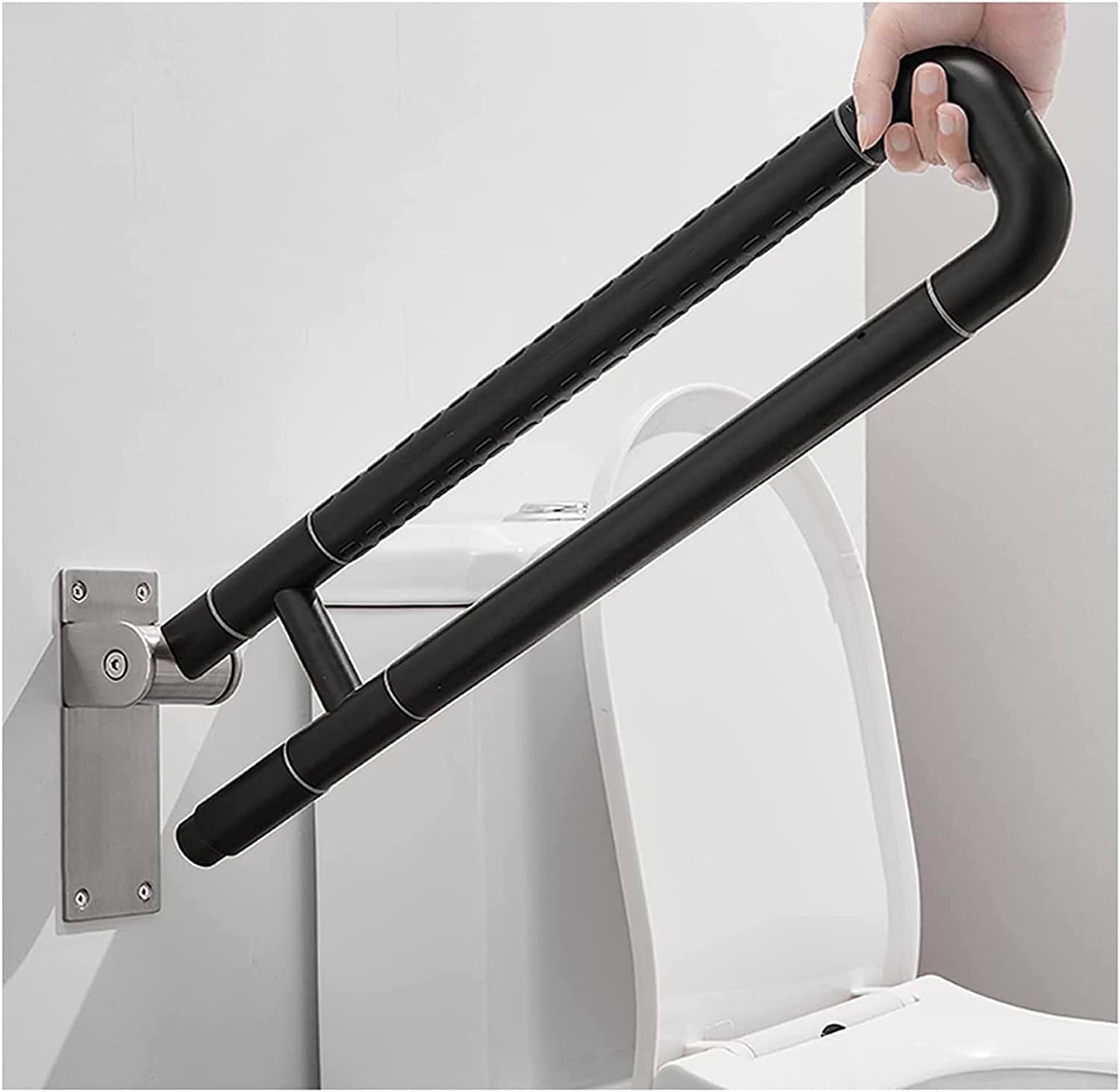 X&Z-XAOY Barras De Seguridad Abatibles para Baño Agarraderas Plegables De Pared Asideros De Ducha De Acero Inoxidable para Ancianos Bariátricos Embarazadas Discapacitados (Size : 70cm)