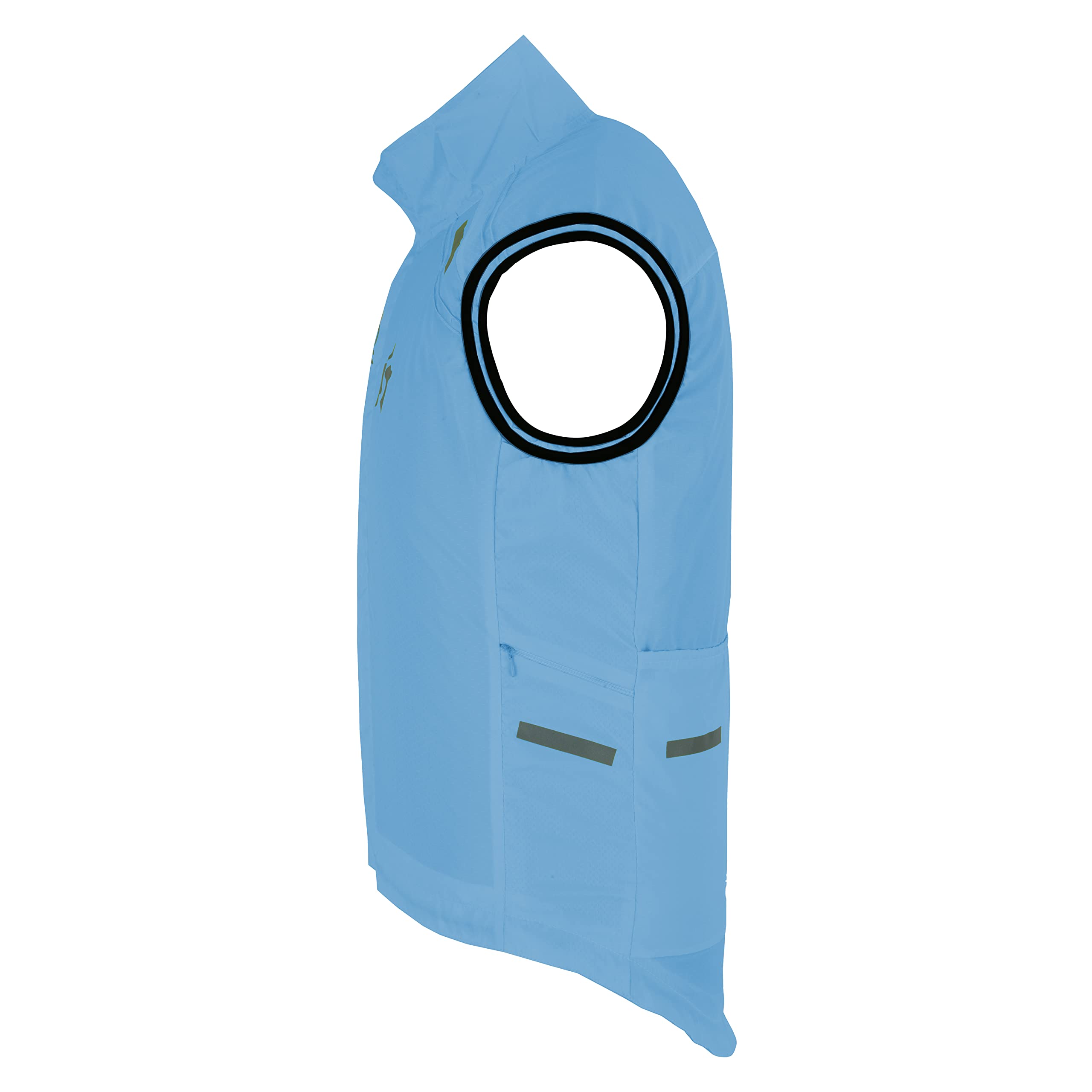 Sikma Gilet de cyclisme coupe-vent unisexe haute visibilité pour homme et femme