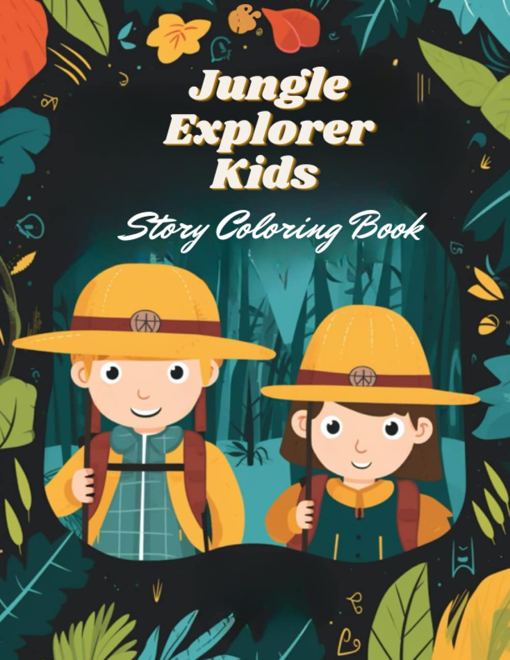 Jungle Explorer Kids Story Coloring Book