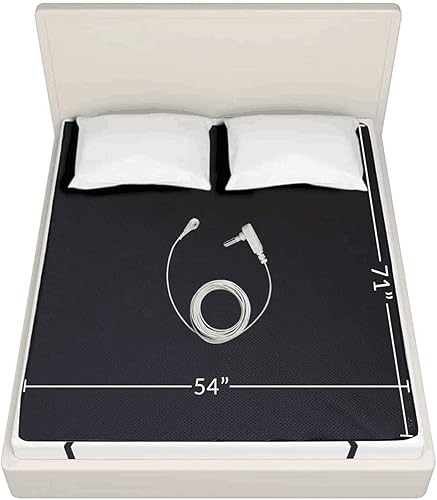 Alfombrilla de conexión a tierra para un mejor sueño, alivio del dolor y menos estrés, hoja de conexión a tierra para cama tamaño King de 54 x 71 disponible en Yaxa Colombia