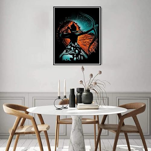 Miniatura 6 de Kit de arte de diamantes de princesa para principiantes, arte de piedras preciosas redondas, pintura de diamantes 5D (11.8 x 15.7 pulgadas)