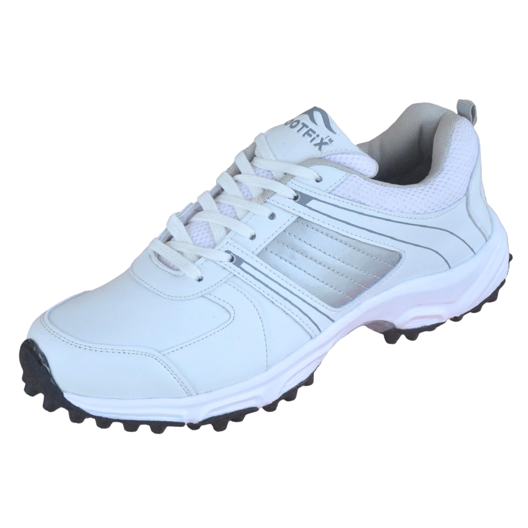 FOOTFIXRadius Blue PU Rubber Stud Cricket Shoes for Boys