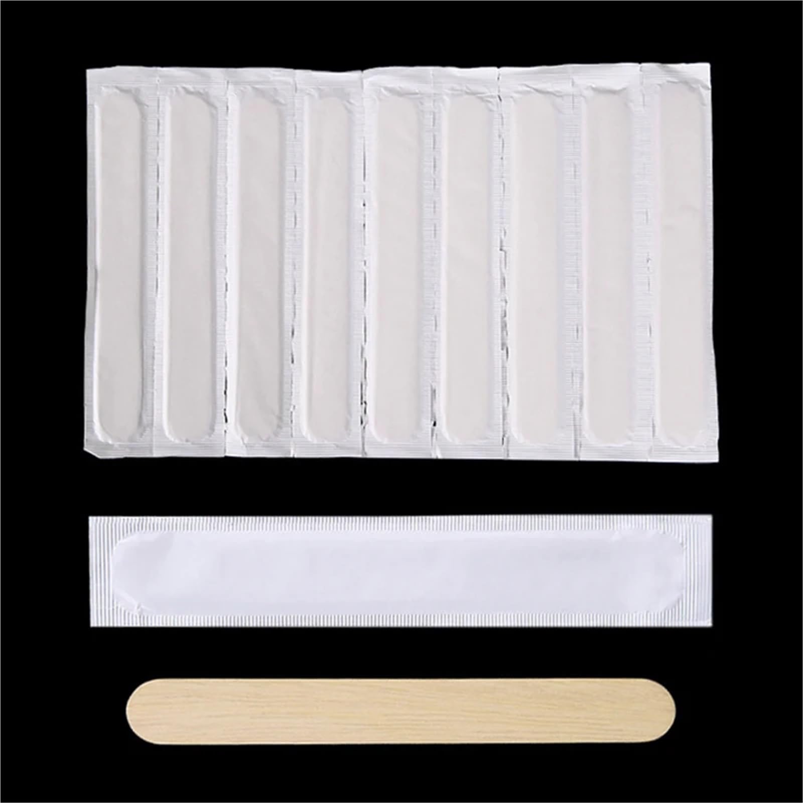 Varillas de cera de madera, 200 unidades, palitos de depilación desechables, depresor de lengua, esterilización de madera, reparación de tatuajes, crema, barra de belleza, herramienta corporal para