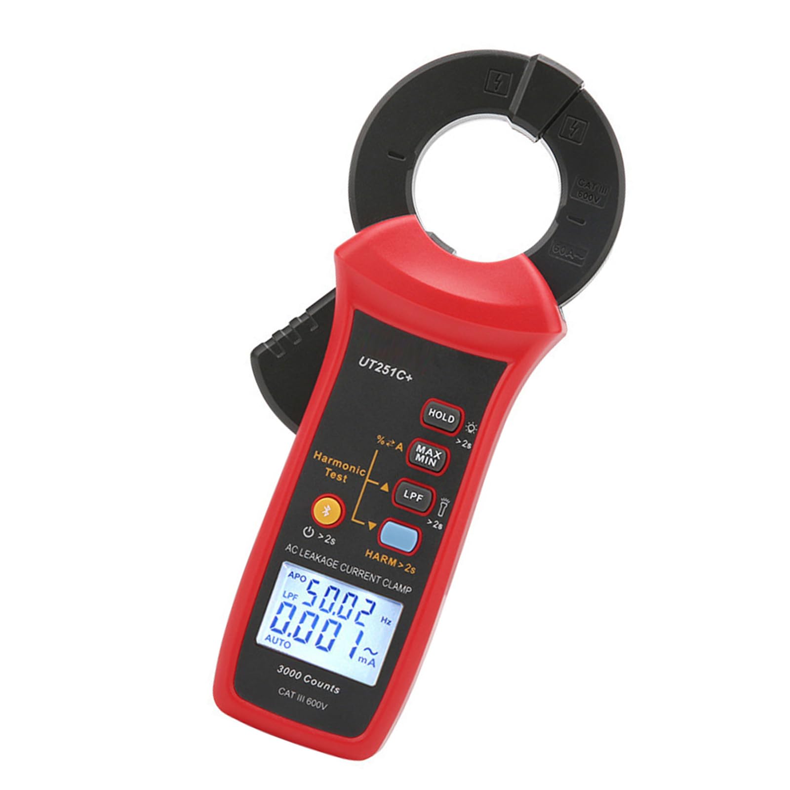 QIAOLIDA Professional Leakage Current Clamp Meter With 40Mm Jaw Opening and 99 Group Memory For Industrial Electrical Maintenance