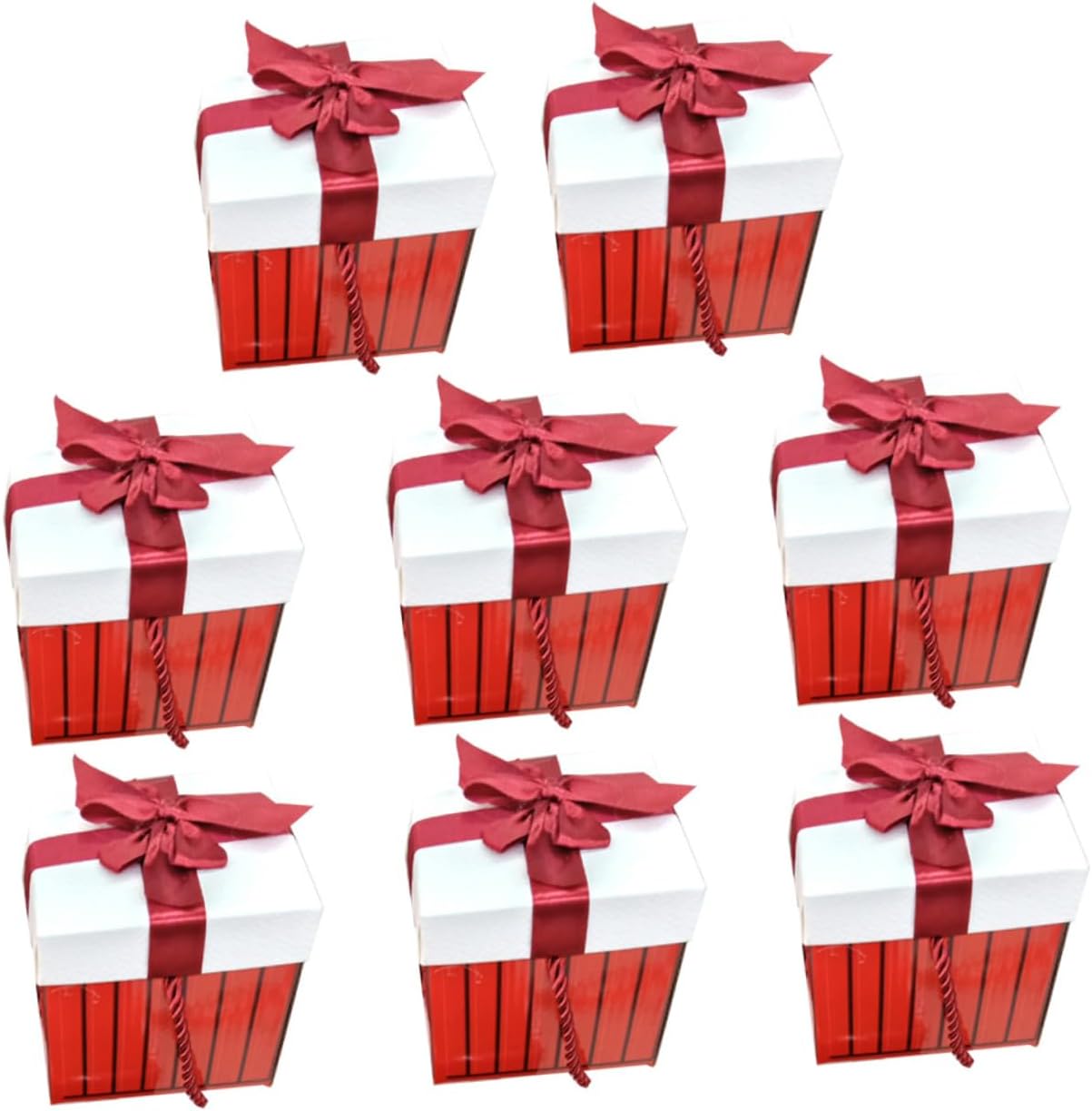 Anneome 8pcs Christmas Box Creative Wrapping Boxes for Xmas Parties and Celebrations Unique Design for Gifting