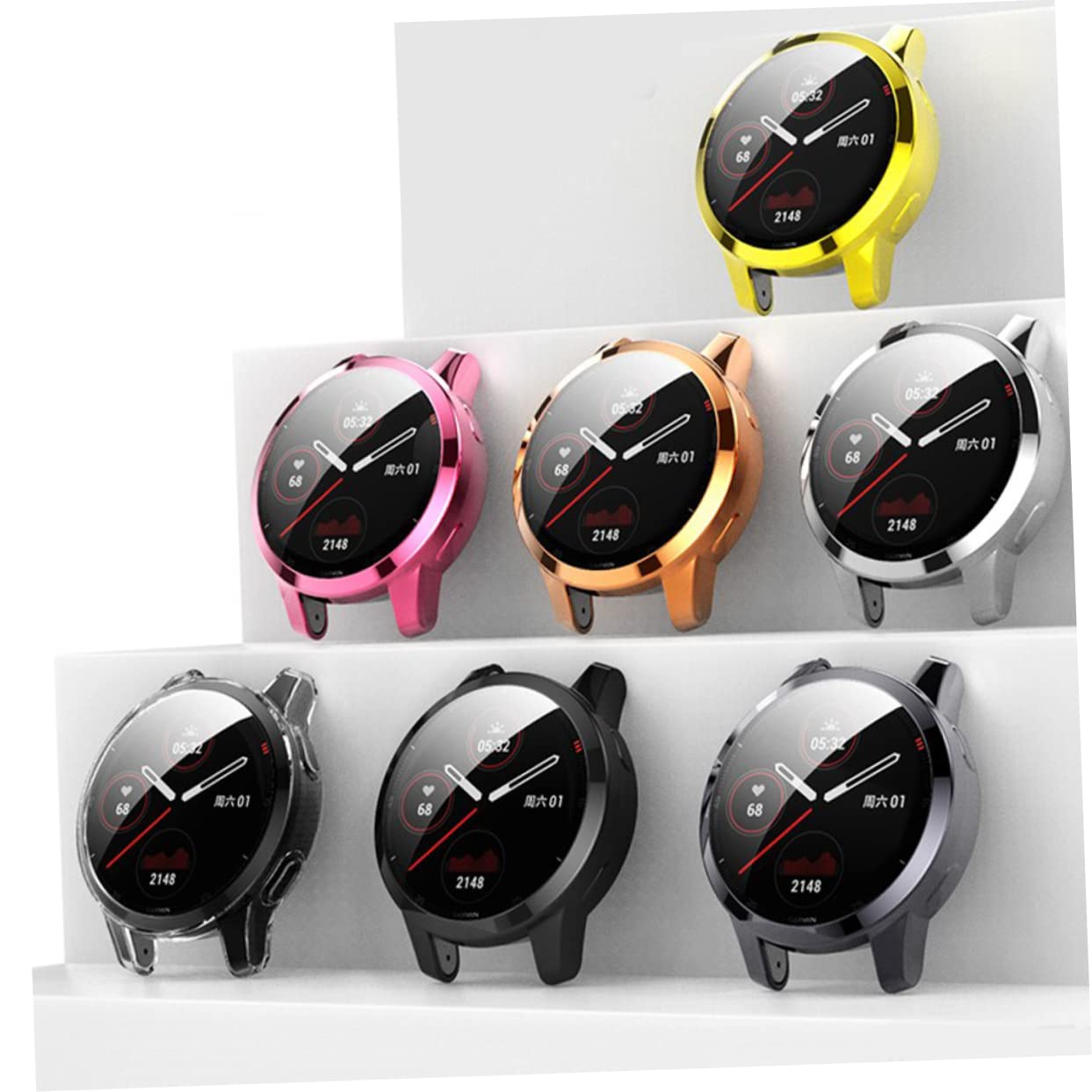 Housoutil 3sets Smartwatch Screen Shell Tpu Watch Screen Cover Per Venu 2s 4s Leggero E Robusto 6 Pezzi*3