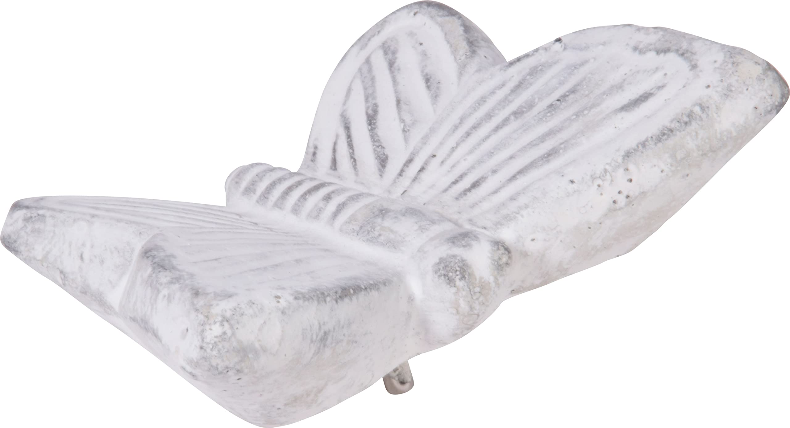 dobar® 12981e Foglia - Bebedero para pájaros con pájaros Decorativos (Cemento, 37 x 28 x 4,5 cm), Color Blanco