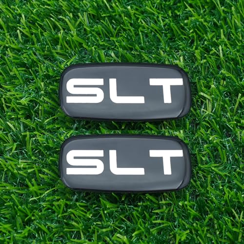Image of Side Pillar Roof Cab Emblem Badge Nameplates Sticker Replacement for 2002-2007 inchSLT 2Pc (Black Chrome)