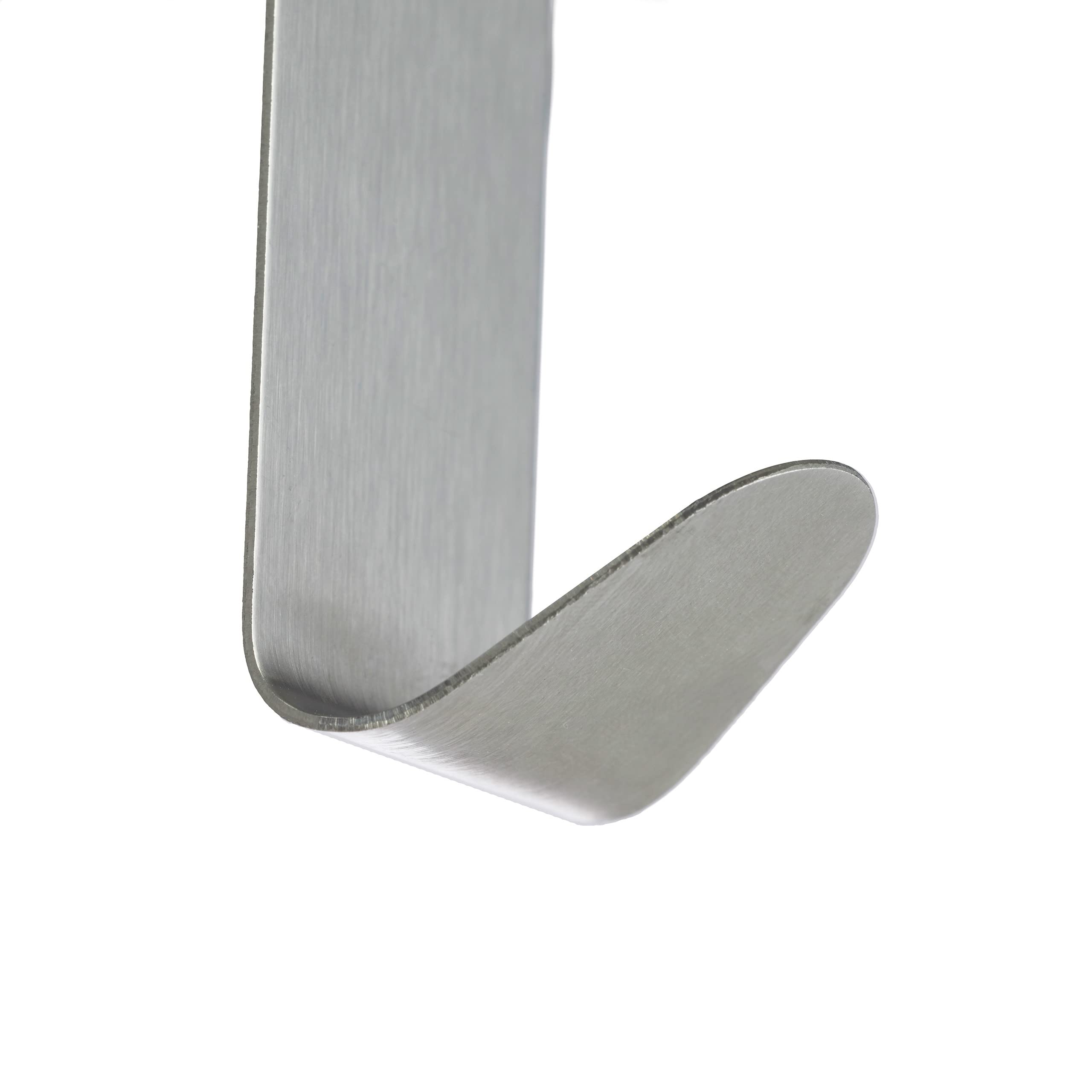 Relaxdays Ganci a S Acciaio Antiruggine 4 pz per Porta Mobili 2 cm