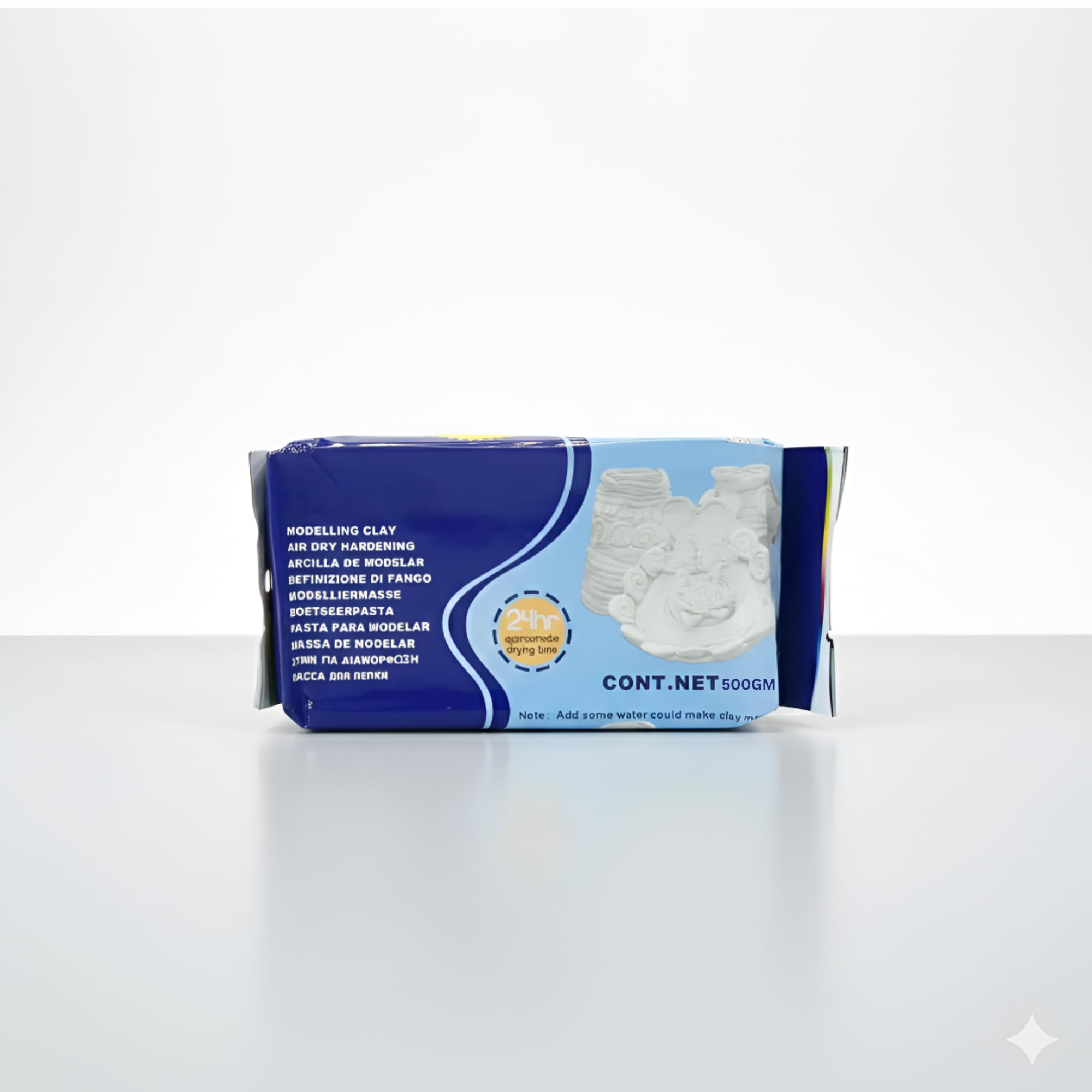 White Air Dry Clay for Art and Craft, Easy Self-Hardening Modeling Clay for Sculpture and Pottery Beginners (White Clay (500Gram))-image-41
