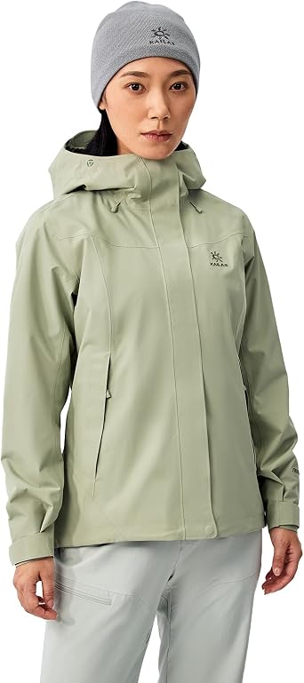 KAILAS Womens Raincoat Outdoor Hardshell Jacket Packable Lightweight Waterproof Hooded Jacket Hiking Travel