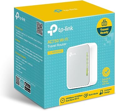 TP-Link TL-WR902AC, AC750 Mbps Wireless Travel Router