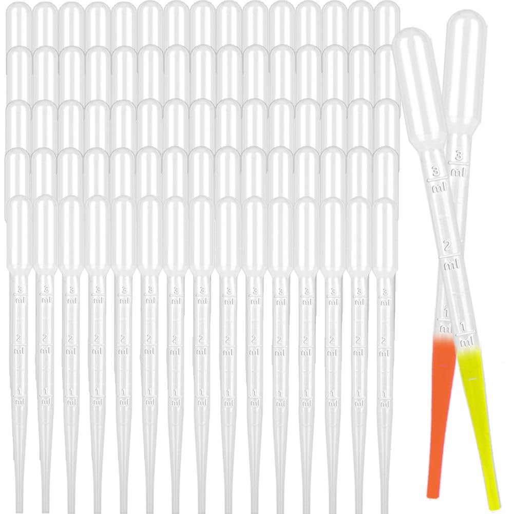 moveland 1500PCS 3ml Disposable Plastic Transfer Pipettes for Lab, Oil, Art | Strong Suction, Leak-Proof, Clear Graduated Scale, Food-Grade PE, Non-Toxic for Aquariums, Classroom Experiments, Schools Global Recycled Standard Global Recycled Standard Global Recycled Standard