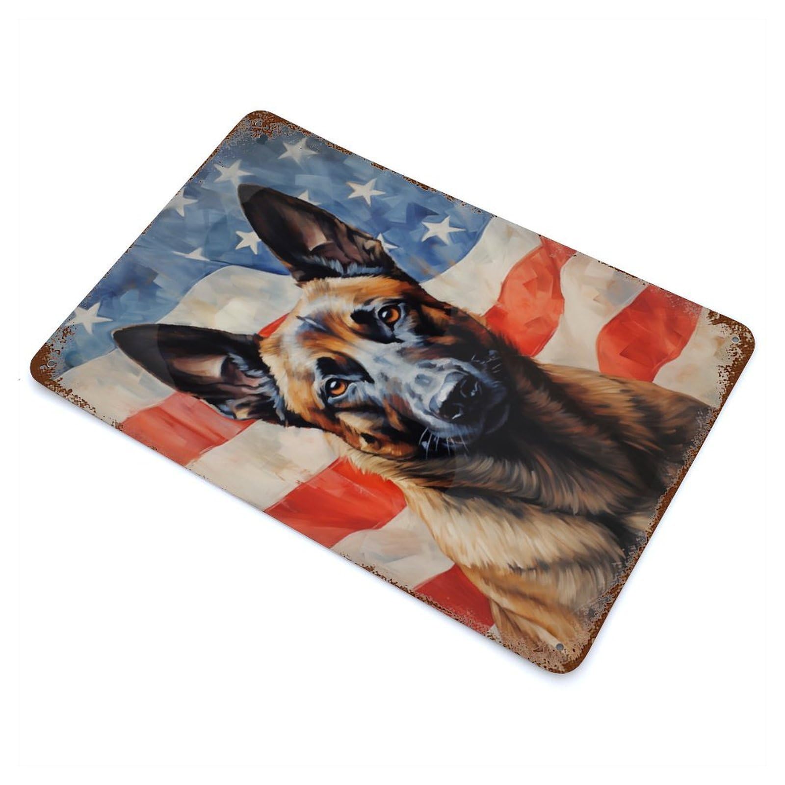 Belgian Malinois Retro Metal Sign 11.8"x7.9", Ideal for Cafe, Home Bar And Lounge Decor