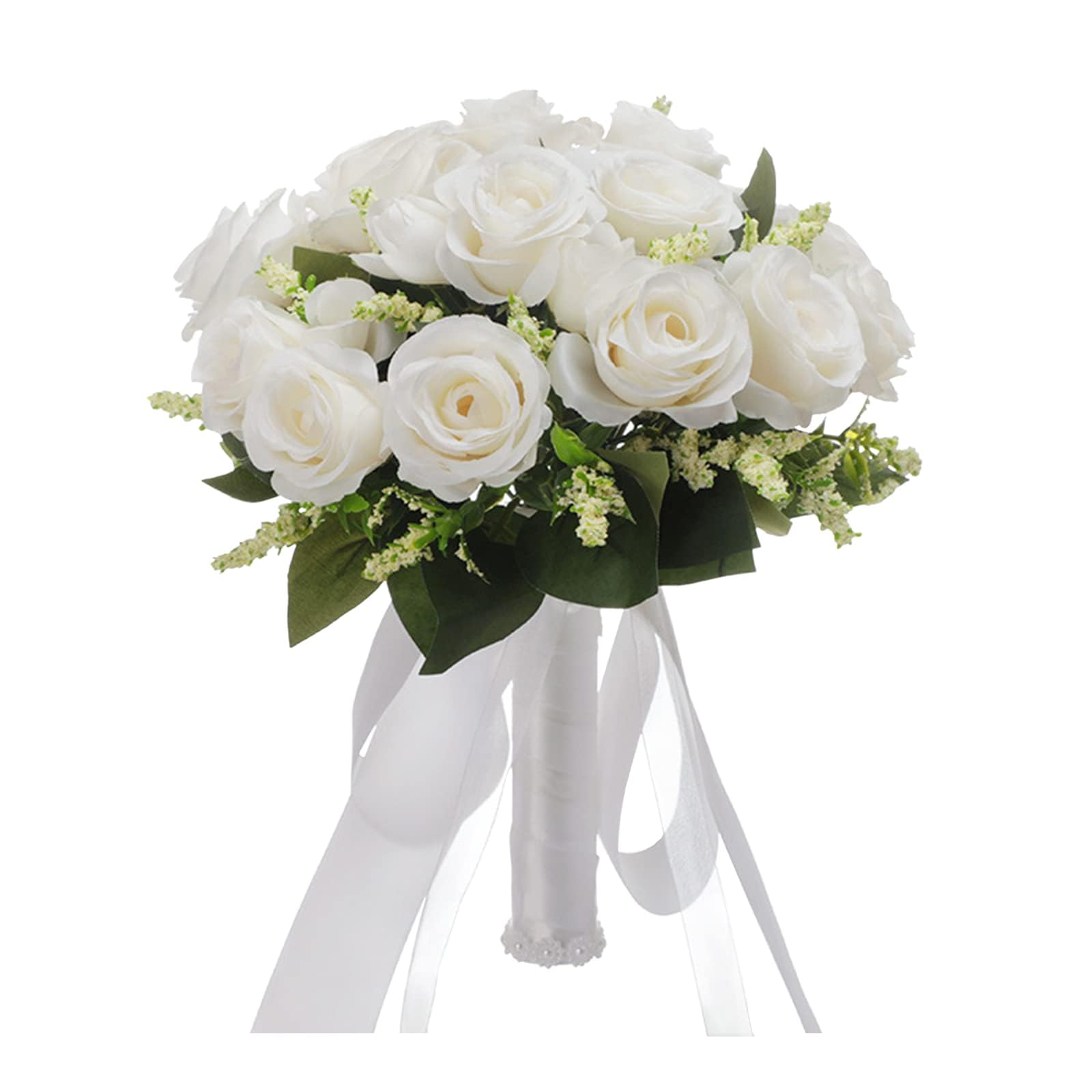 Giveduno Silk Rose Bridal Bouquet