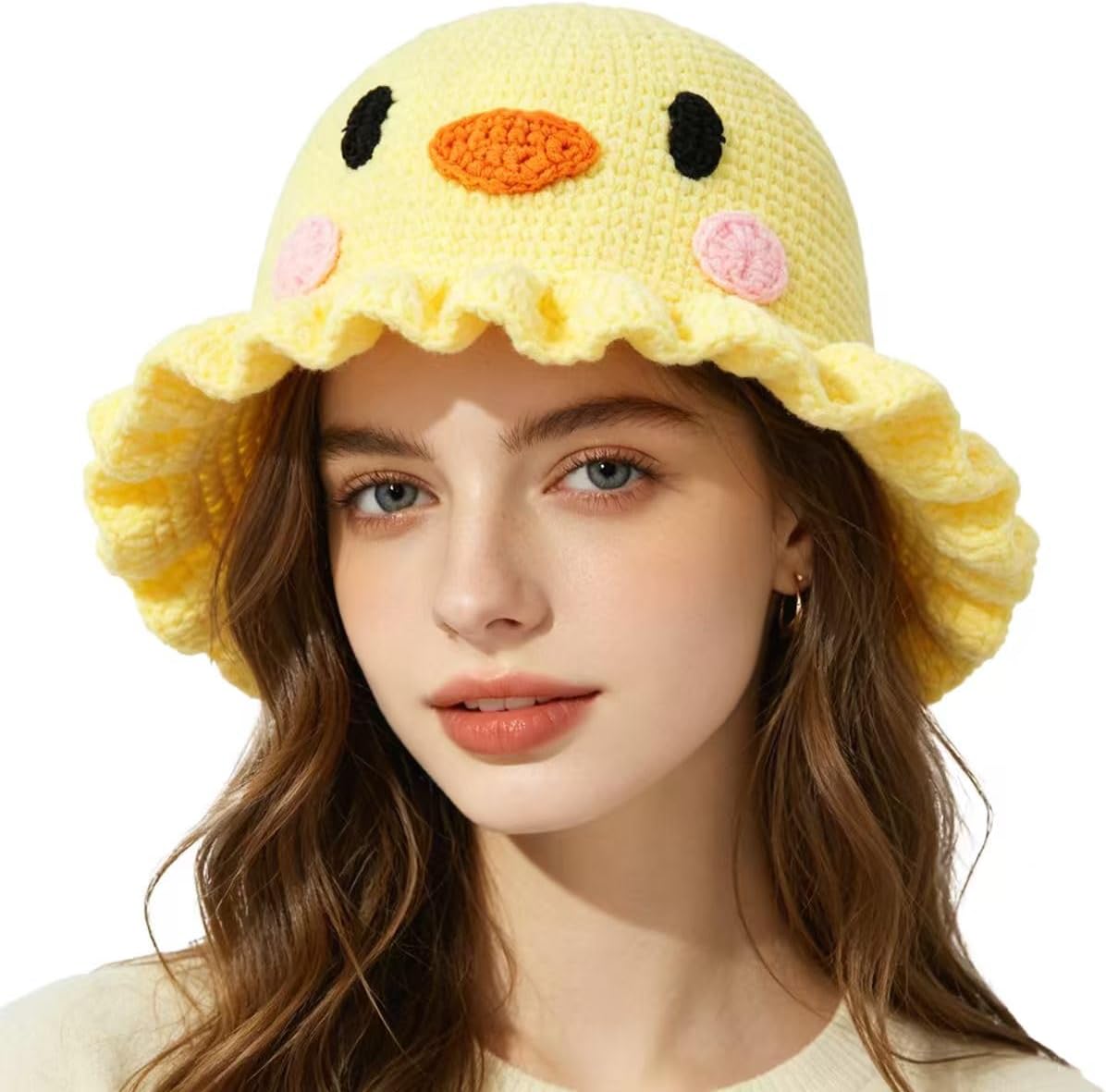 Women's Crocheted Bucket Hat