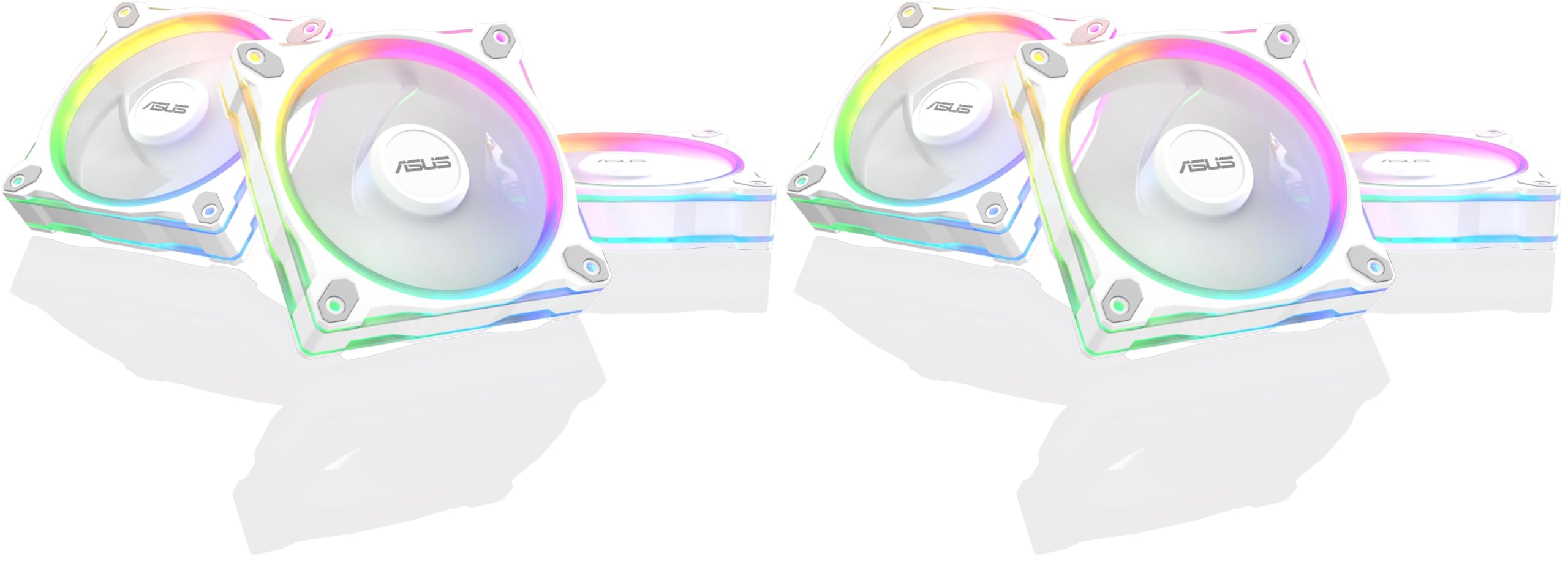ASUS Prime MR120 ARGB - Ventiladores PWM ARGB 3-pack - Blanco (Paquete de 2)