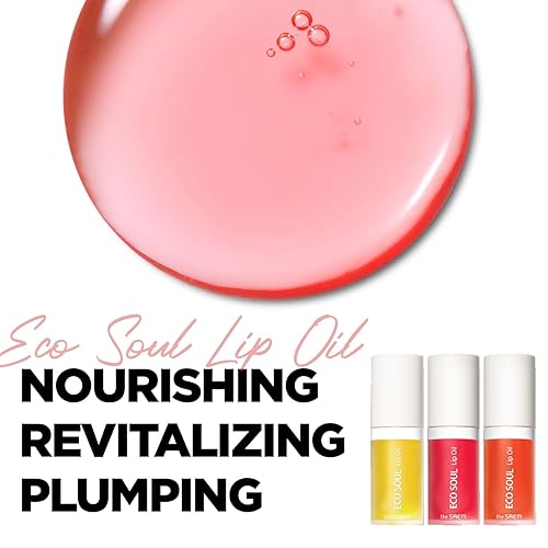 Miniatura 2 de THESAEM Eco Soul - Juego de 3 aceites labiales (01 miel + 02 bayas + 03 pomelo)  Aceite labial enriquecedor e hidratante para nutrir e hidratar los