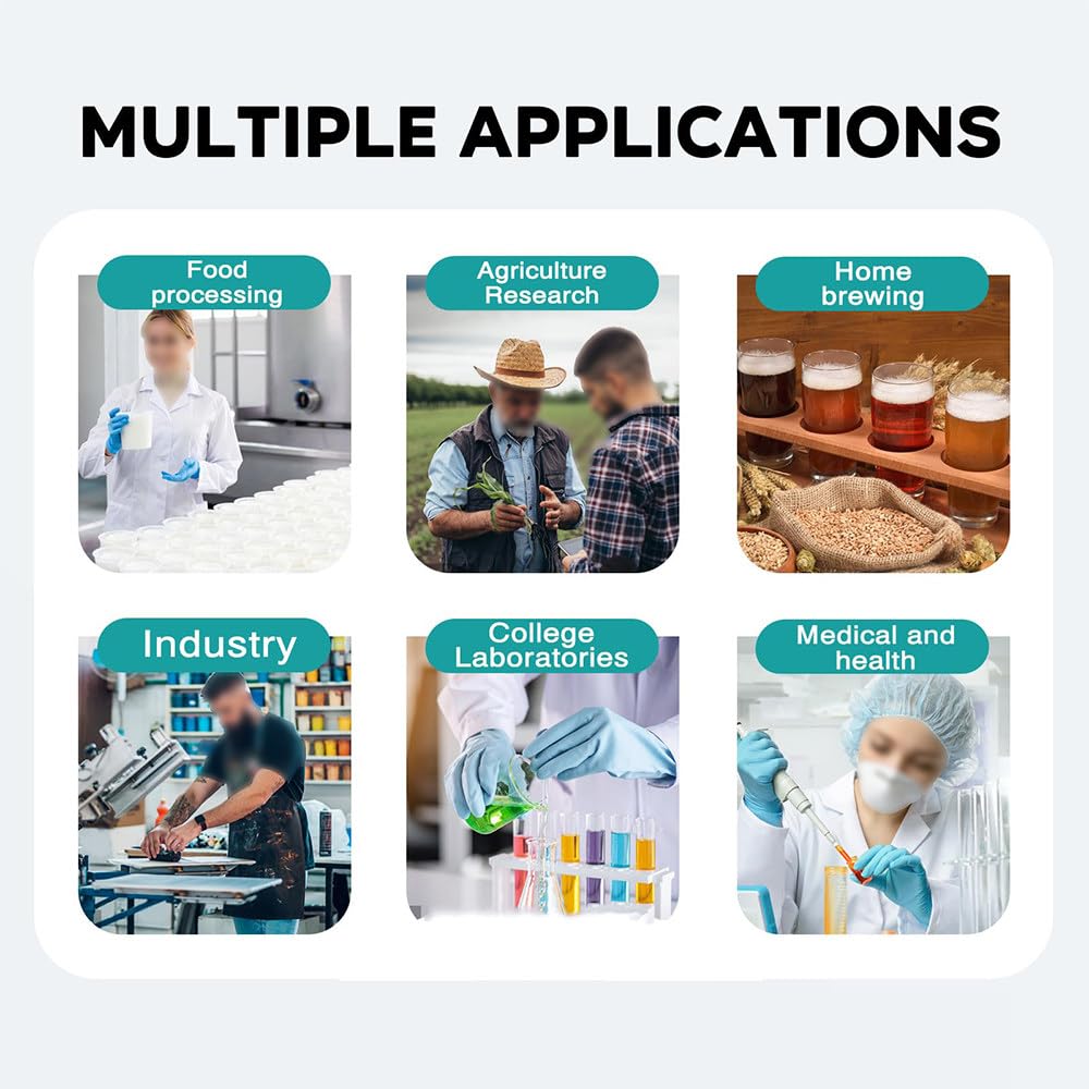 Agitador Magnético con Pantalla Digital, Manta Calefactora Magnética, Capacidad De Agitación De 100 Ml A 2000 Ml, con Sonda De Temperatura, Pantalla Digital, Equipo De Laboratorio,250ml