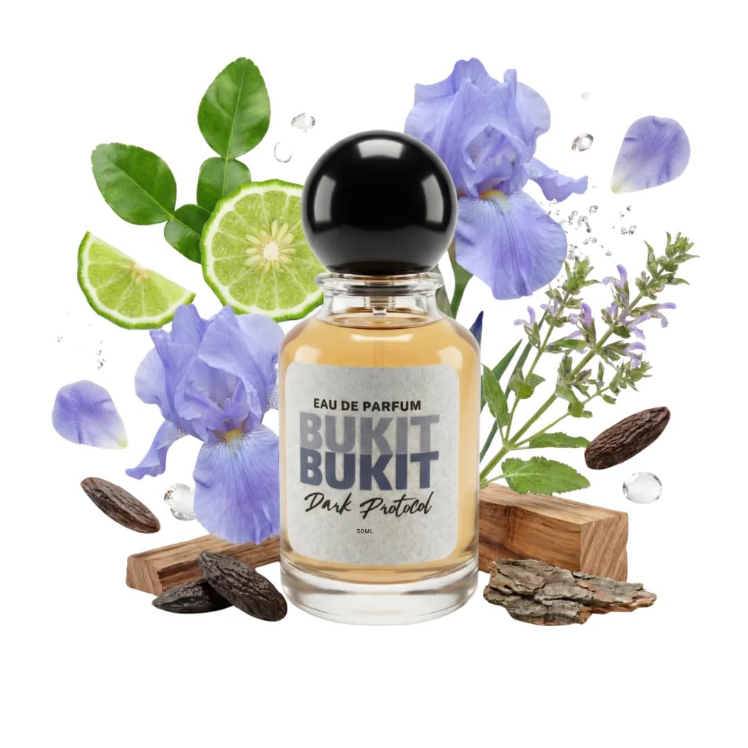 BUKIT Dark Protocol Eau De Parfum for Men 50ml | Long Lasting Luxury Fragrance | Bergamot, Iris, Clary Sage, Tonka Bean & Cedarwood | Premium Woody Aromatic Perfume-image-26